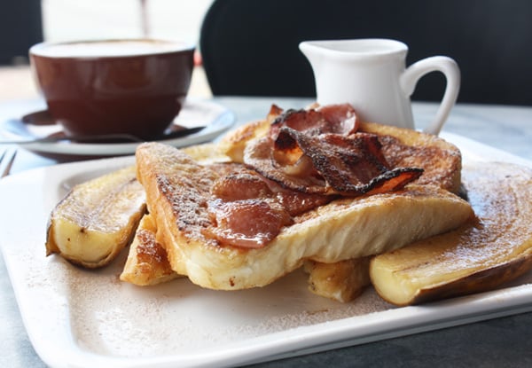 $10 for an Omelette with Three Fillings & a Regular Coffee or $15 for French Toast & a Regular Coffee - Valid until 2pm Daily (value up to $21.70)