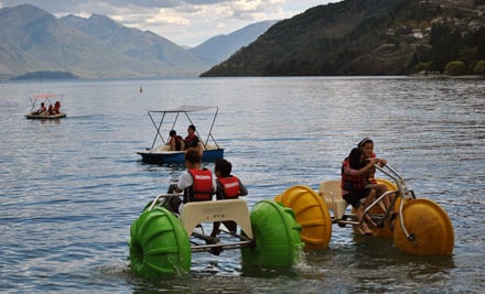 $15 for Any 40-Minute Paddle Boat or Aqua Boat Hire for Two (value up to $30)