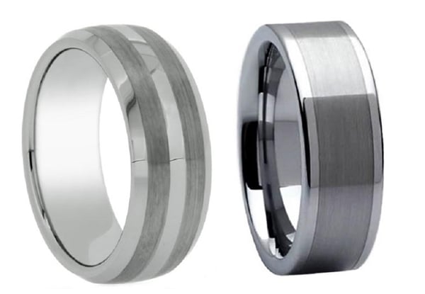 From $78 for a Men's Tungsten Ring – 13 Styles Available (value up to $155)