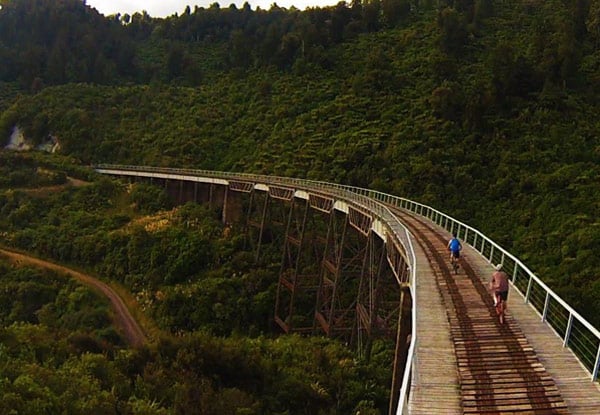 Ohakune Mountain Bike Trail Adventure for Two incl. Bike Hire & Shuttle Transfer to the Ohakune Old Coach Road