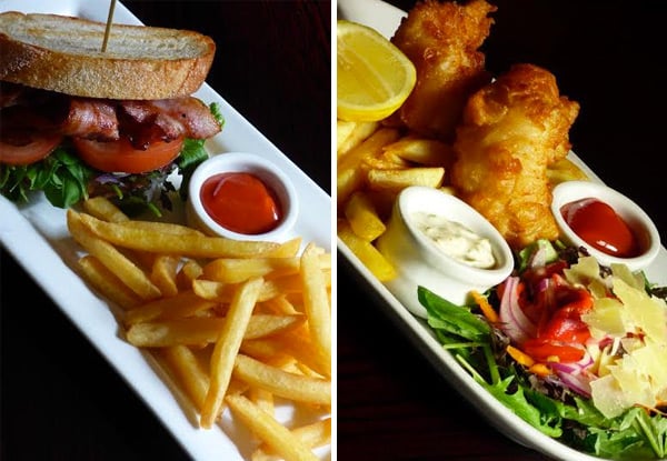 $28 for Any Two Lunch Mains & House Beverage for Two People or $55 for Four People (value up to $110)