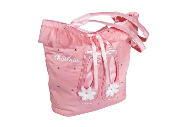$29 for a Personalised Ballet Slippers Tote Bag incl. Nationwide Delivery (value $54.98)