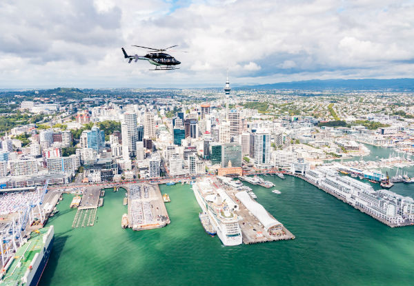 Auckland City Scenic Helicopter Flight for One Person – Options for up to Six People