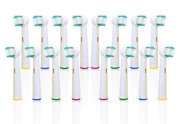 $23 for a 16-Pack of Toothbrush Heads Compatiable with Oral B or $40 for a 32-Pack with Free Shipping