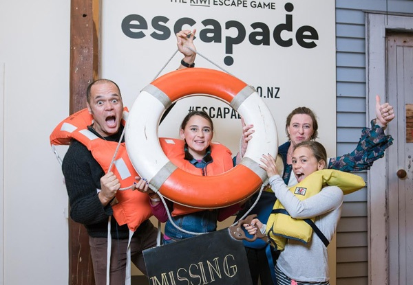 Entry to New Zealand's Number One Escape Room - Options from Two to Six People, with Family Passes & Student Passes Available