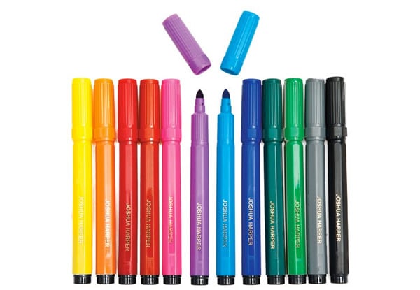 $13 for 12 Personalised Markers incl. Nationwide Delivery (value $22.98)