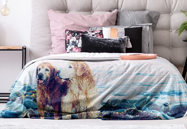 Personalised Fleece Blanket Range - Two Styles & Three Sizes Available