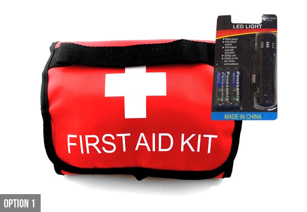 $20 for a 40-Piece First Aid Kit with an LED Torch, or from $24 for a Range of First Aid Kits with Accessories