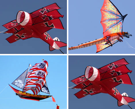 $39 for a Huge 3D Red Baron, Dragon or Pirate Ship Kite (value $79)