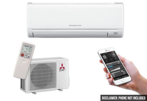 $1,999 for a Cooling & Heating New Model Mitsubishi GE25 Heat Pump with Wi-Fi Control incl. Installation & Five-Year Warranty (value up to $3,000)