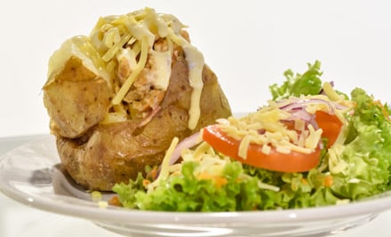 $7 for a Custom Sandwich or Jacket Potato & Dessert of Your Choice (value up to $13)