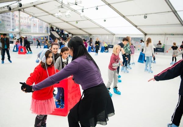 $19 for a General Admission Ice Skate Pass incl. Skate Hire & Five Rides on the Mega Ice Slide (value up to $27)