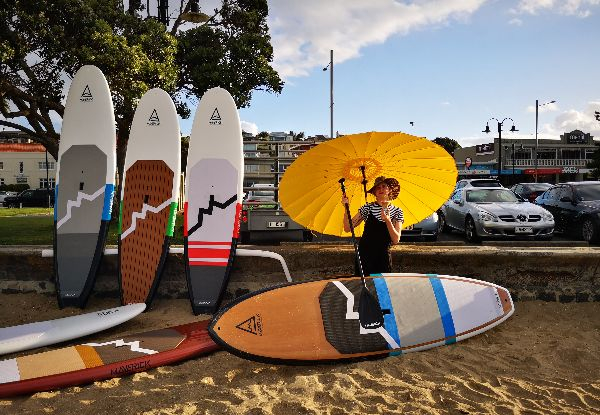 Two-Hour SUP Hire with Intro Lesson & $10 Ben & Jerry's Ice Cream Voucher for One - Option for Two People