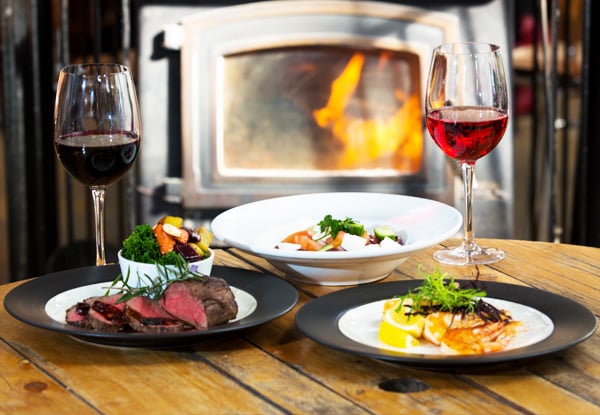 Chef's Selection for Two People - Three Seasonal Plates & Two Glasses of Clearview Estate Wine
