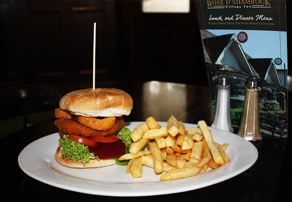 Any Two Burgers with Fries - Valid for Lunch or Dinner