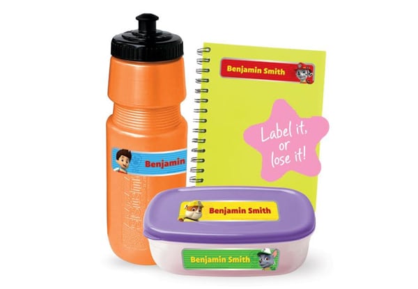 $14.99 for 60 Personalised Vinyl Name Labels incl. Nationwide Delivery (value $44.98)