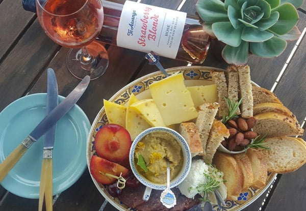 $40 for a Hawkes Bay Platter & Bottle of Te Awanga Estate Strawberry Blonde Rose for Two People (value up to $51.50)