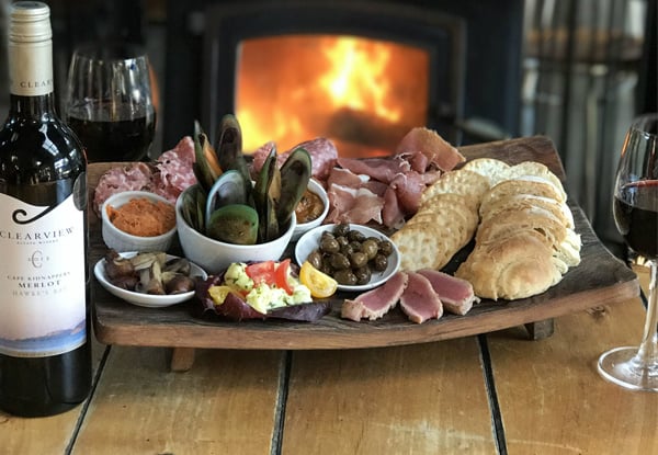 $45 for a Harvest Platter & Bottle of Clearview Estate Wine (value up to $81)