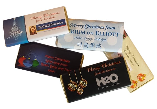 $49 for 25, $95 for 50 or $179 for 100 Personalised Chocolate Bars for All Occasions incl. Nationwide Delivery