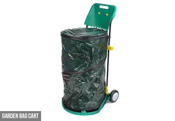 155-Litre Garden Bag Collection Cart with a Garden Scoop — Option for a Garden Lawn Sweeper