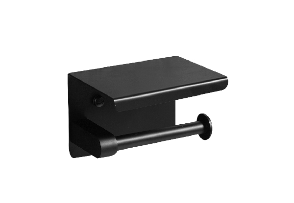 Stainless Steel Toilet Paper Roll Holder with Shelf