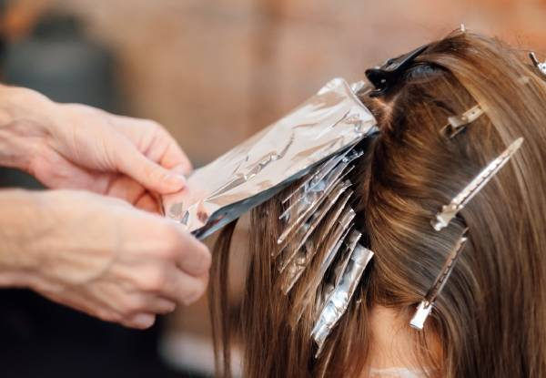 EFX Hair Foils or Balayage Package - Options for Half Head of Foils, Full Head of Foils, or Balayage - Includes Conditioning Treatment, Head Massage, Style Cut, & Blow Wave Finish