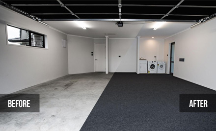 $619 for 20m2 or $1,114 for 36m2 of Garage Carpet incl. Installation
