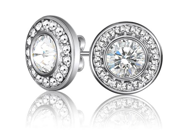 $14 for a Pair of Crystal Mandala Earrings incl. Nationwide Delivery