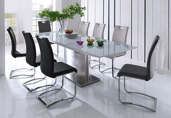 $350 for a Set of Four Hamburg Dining Chairs – Available in Black or White
