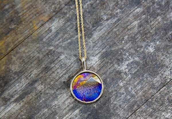 $99 for a One-Hour Jewellery Class to Make a Unique Mt Taranaki Titanium & Sterling Silver Pendant