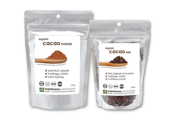 Cacao Powder & Cacao Nibs Combo - Bulk Options Available