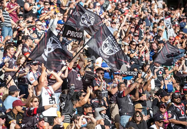 $35 for a Warriors vs Roosters – General Admission Ticket, Pint of Beer, Roast of the Day Meal & Return Bus Trip on Sunday 30th April (kick off 4.00pm) - Newmarket or Ellerslie Options up to Six People