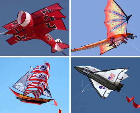 $39 for a Huge 3D Space Shuttle, Red Baron, Dragon or Pirate Ship Kite (value $79)