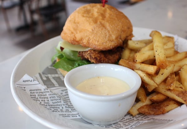 Two Burgers or Pizza Mains for Two People in Britomart incl. Car Parking