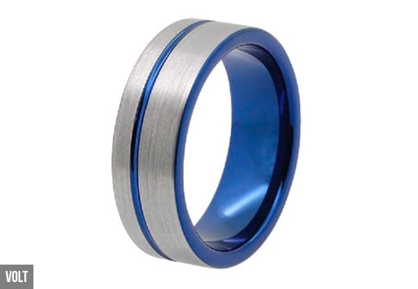 From $95 for Men's Tungsten Ring Available in 13 Styles (value up to $155)
