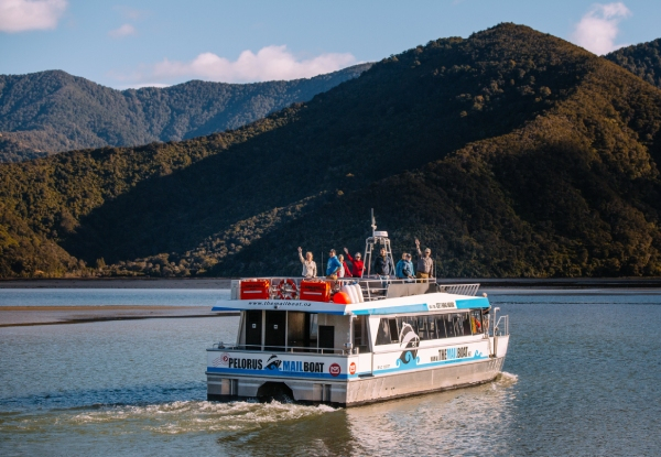 Pelorus Mail Boat Scenic Cruise Through the Marlborough Sounds - Option for Adult or Child