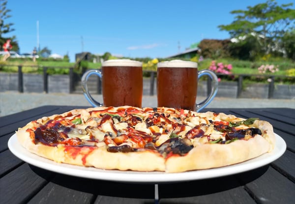 Pizza & House Drinks for Two at Snells Beach