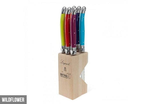 $69.90 for a Laguioles Steak Knife Block - Set of Six