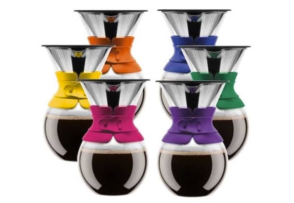 $53.97 for a Bodum Pour Over Coffee Maker - Six Colours Available