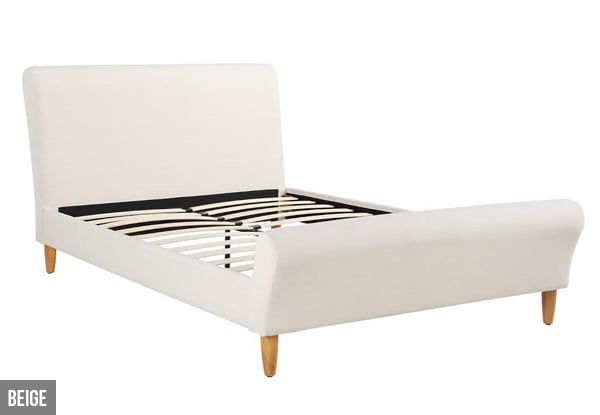 $349 for a Royal Queen Upholstered Bed – Two Colours Available
