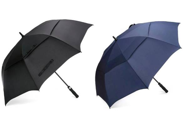 Double Canopy Vent Extra Large Golf Umbrella - Available in Two Colours