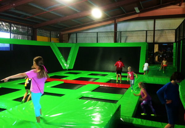 One-Hour of Indoor Trampolining & Jumperama Non-Slip Socks - Newtown Location Only