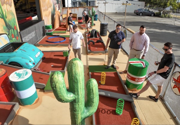 Outdoor 12-Hole Route 66 Mini Golf Course