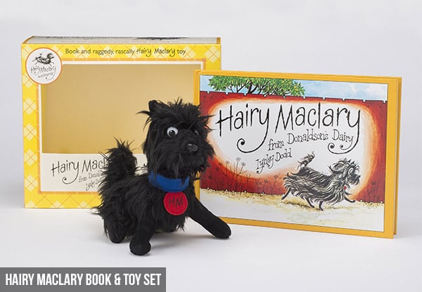 Hairy Maclary or Slinky Malinki Book & Toy Set
