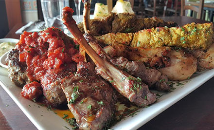 $49 for a Starter, Grill Platter & Dessert for Two - Valid for Lunch or Dinner, Options for up to Six People