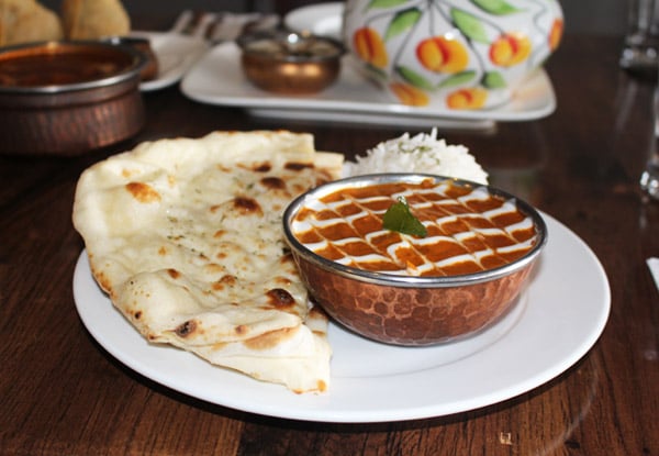 Two Curries, Two Rice, Two Naan & Two Drinks for Two People - Options for up to Six People