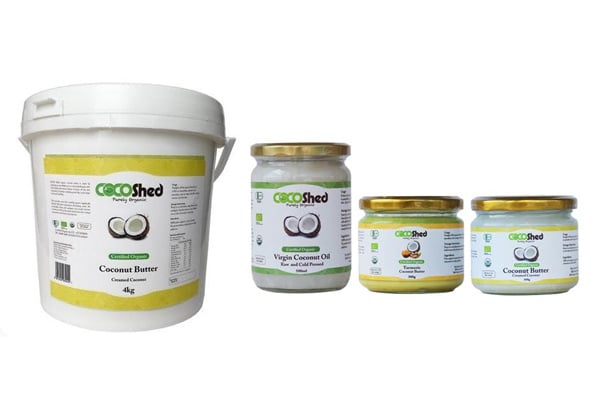 Certified Organic COCO Shed Turmeric or Coconut Butter or Oil Range
