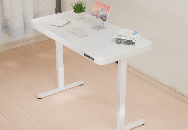 ErgoLift Single Motor Sit Stand Desk with Drawer - Available in Two Colours