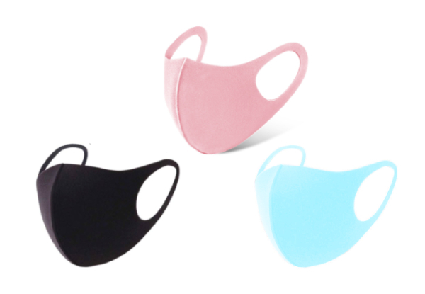 Three-Pack of MiMask Face Masks - Three Colours Available