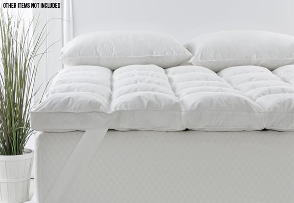 Royal Comfort Duck Feather & Down 1800gsm Mattress Toppers - Five Sizes Available with Free Delivery